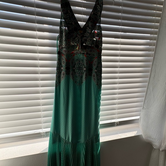 Anthropologie Paisley-Pleated Midi Dress NWT - Picture 5 of 5